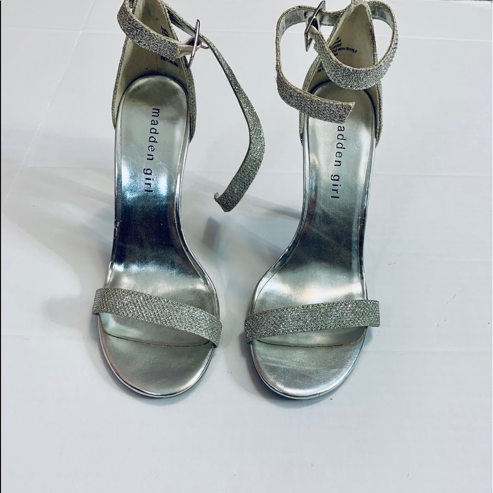 Sparkly Silver Heels